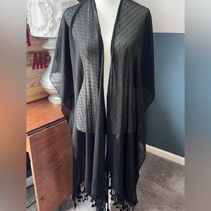 Black sheer Kimono